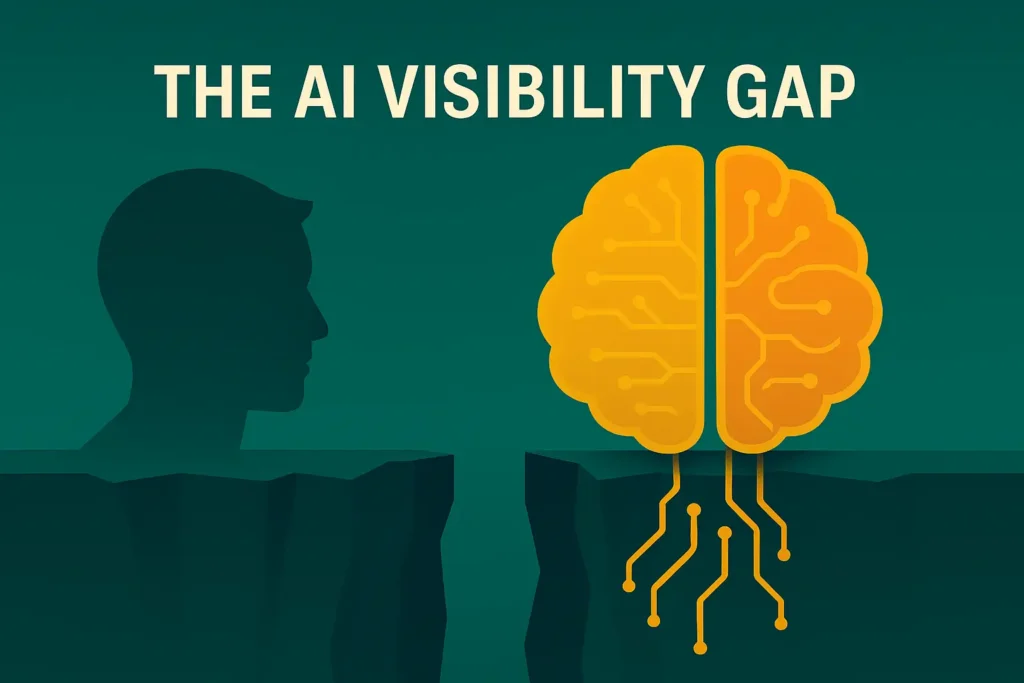 What is the AI visibility gap