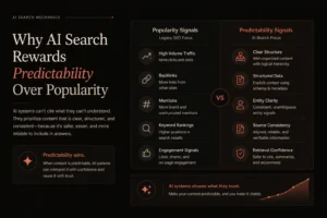 Why ai search rewards predictability