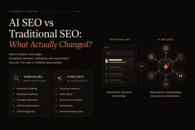 AI SEO vs Traditional SEO: What Actually Changed