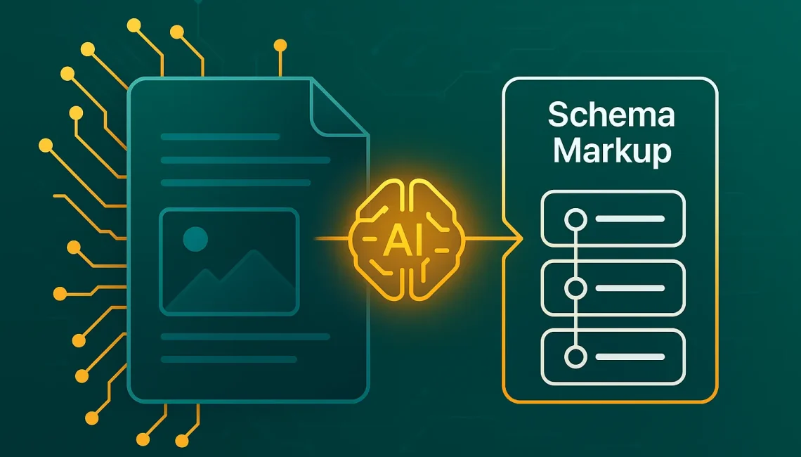 AI optimizes schema markup after content